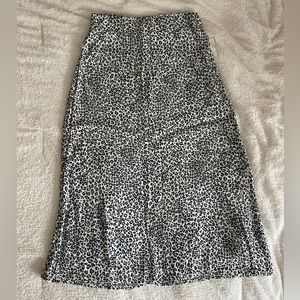 Brandy Melville Leopard Midi Skirt